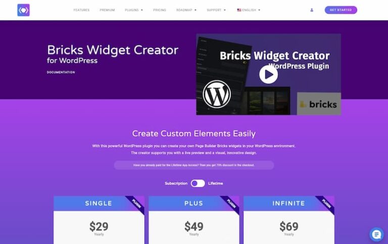 Bricks Widget Creator