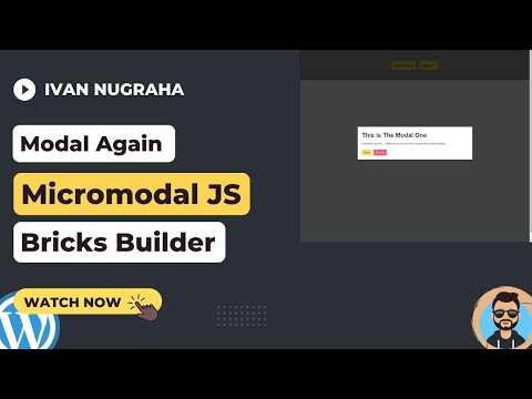 Bricks Builder: Creatting Modal with Micromodal JS