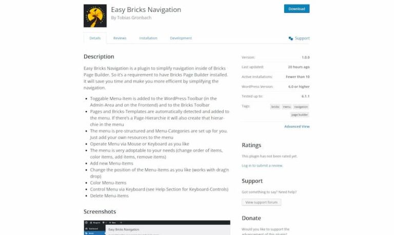 Easy Bricks Navigation