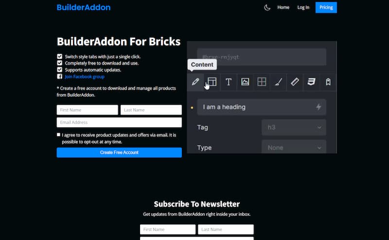 BuilderAddon for Bricks Lite