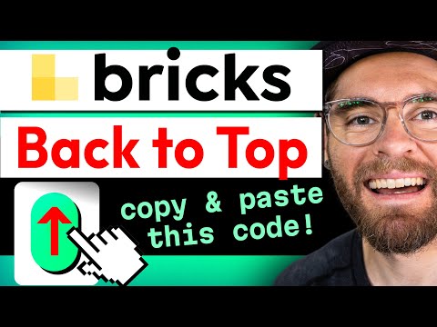 This "back to top" button for bricks builder does it all!